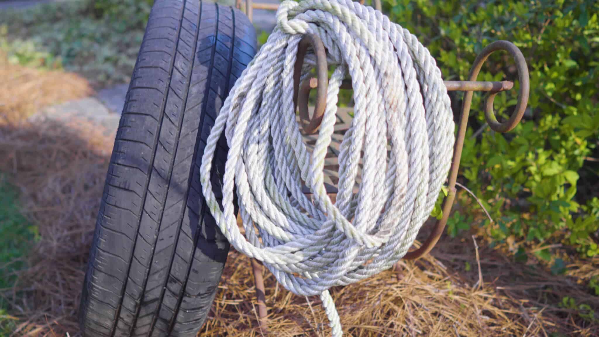 Tire swings are great for hanging around and backyard fun.