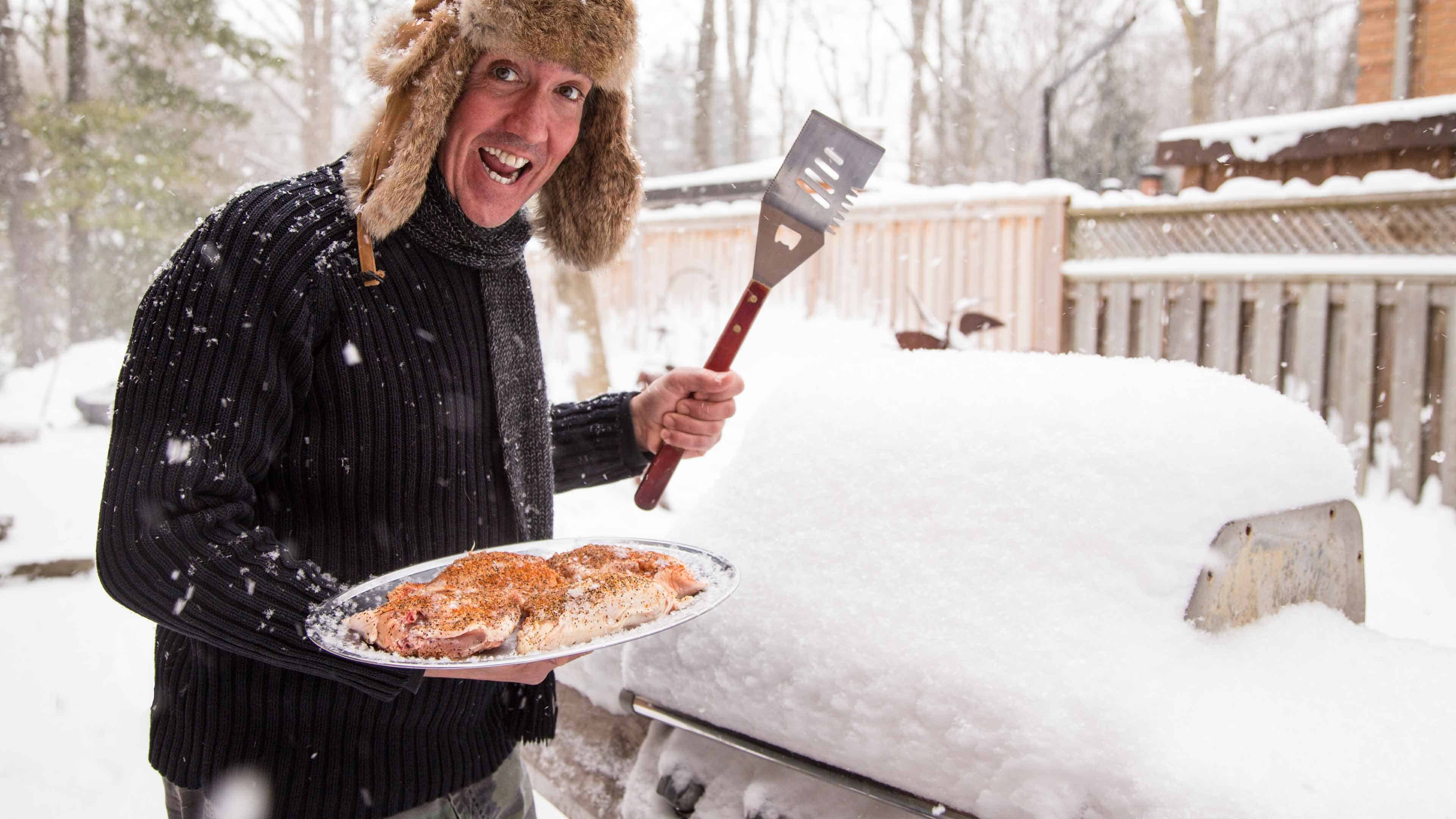 Winter grillingin the Snow!