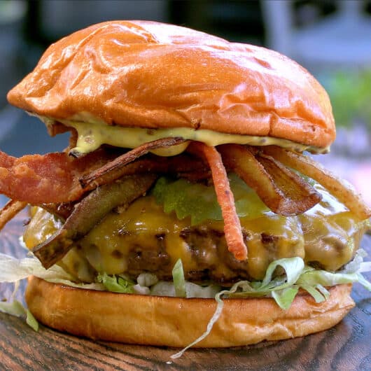 Greg Mrvich’s Ultimate Backyard Bacon Cheeseburger Recipe