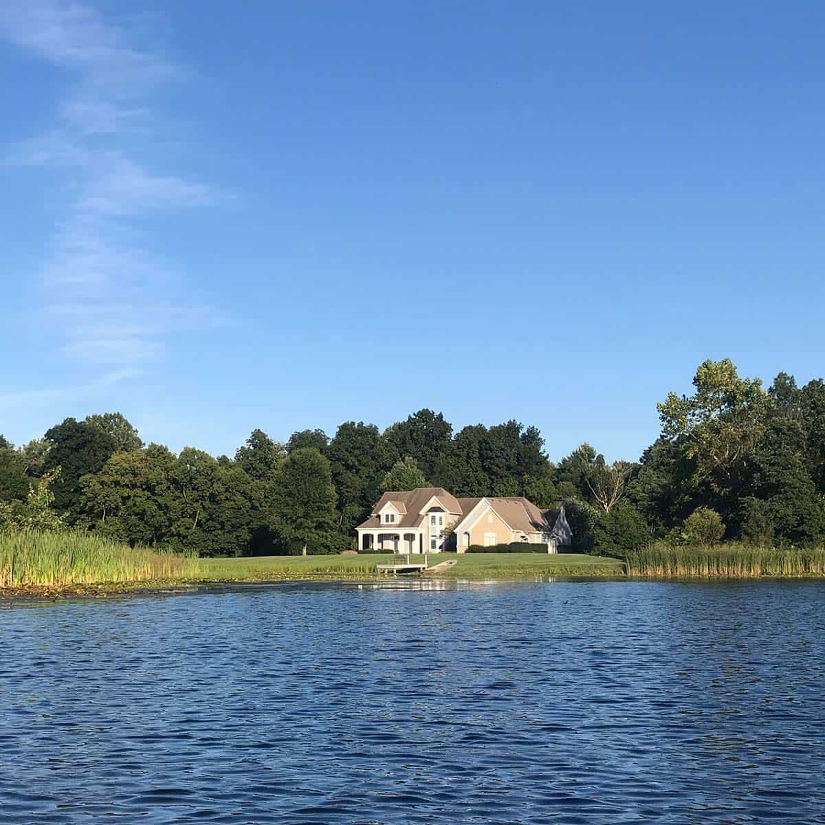 The Thomas house with Lake in front