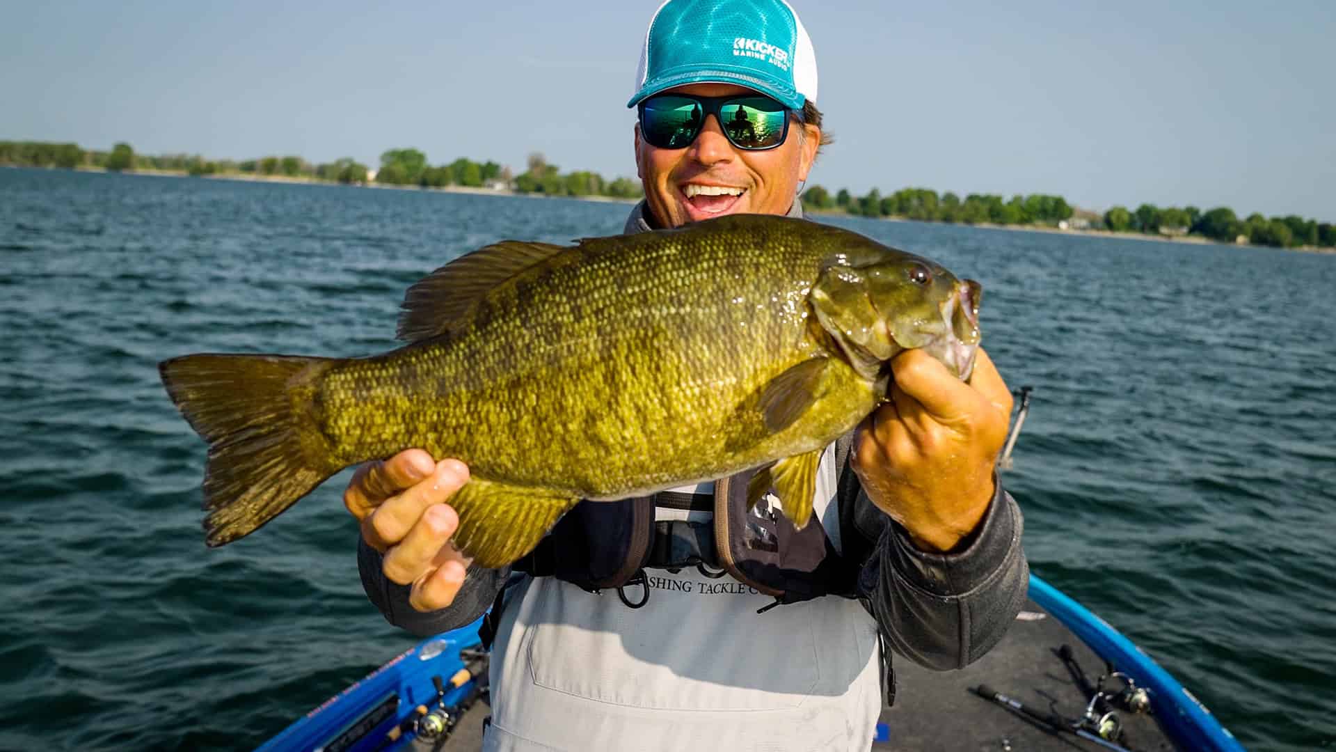 Scott Martin holding a smallmouth bass