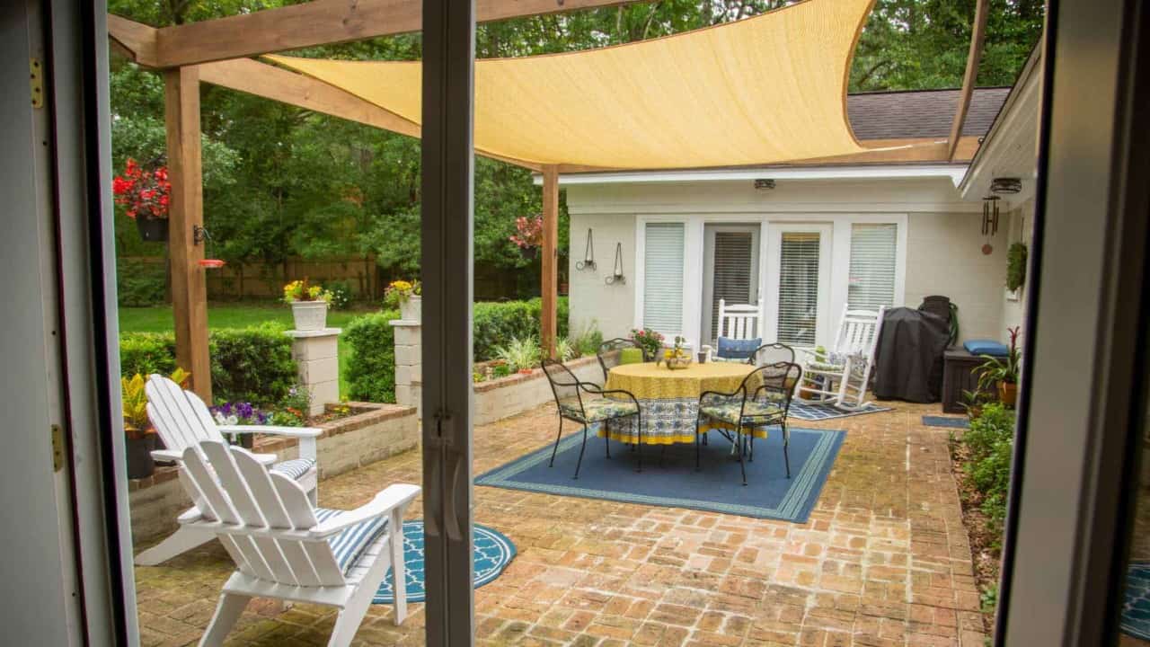 Outdoor patio with cover