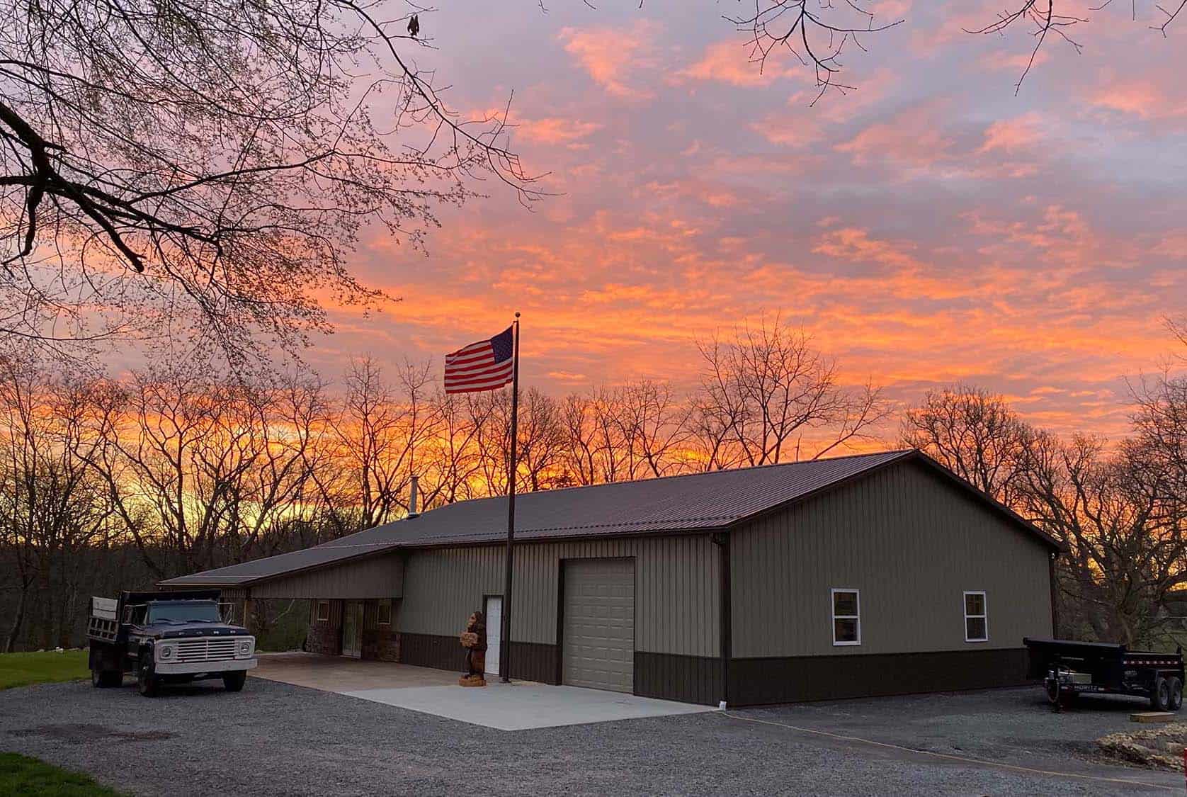 Morgan pole barn